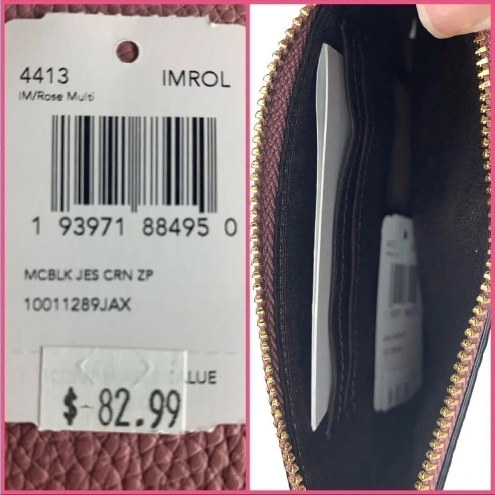Coach Jes Horse & Carriage Leather Wristlet NWT